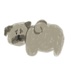 The Doggy Butts sticker set